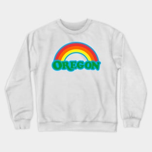 Rainbow Oregon Crewneck Sweatshirt